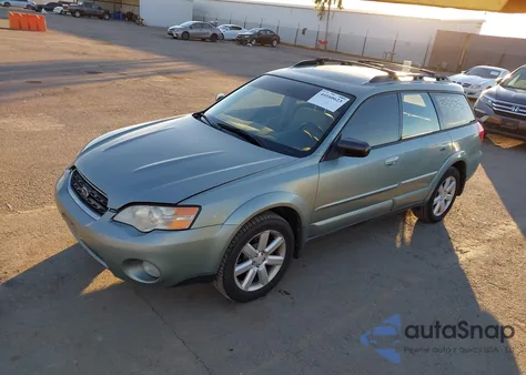 2006 Subaru Outback 2.5I from USA, damaged, VIN 4S4BP61C667332827